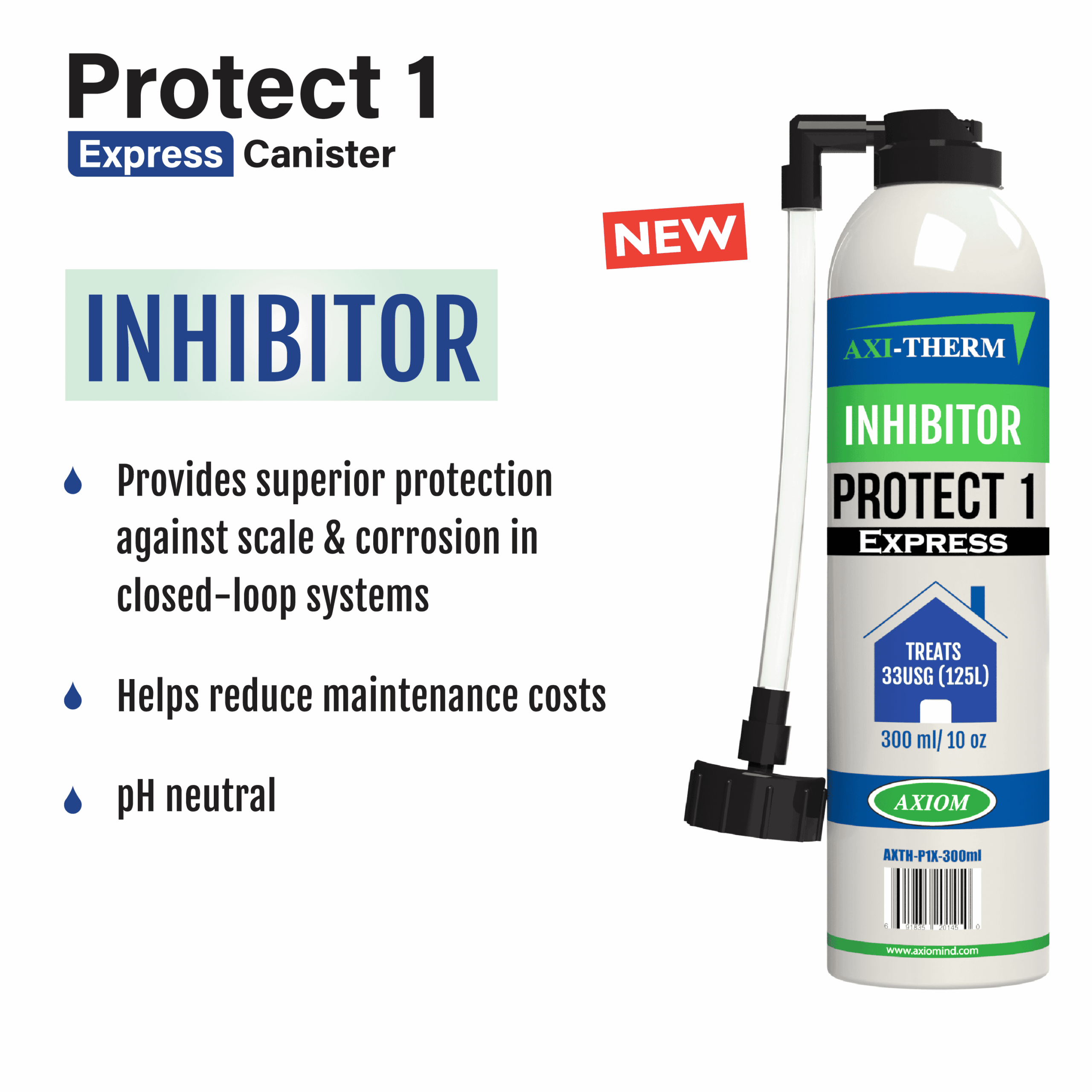 その他 HAPPY protect H6 Protect-1 : Hydronic System Corrosion and Scale Inhibitor - Axiom